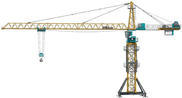 Construction crane, representing Sazvar's engineering and construction capability