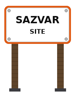 Sazvar Site signboard