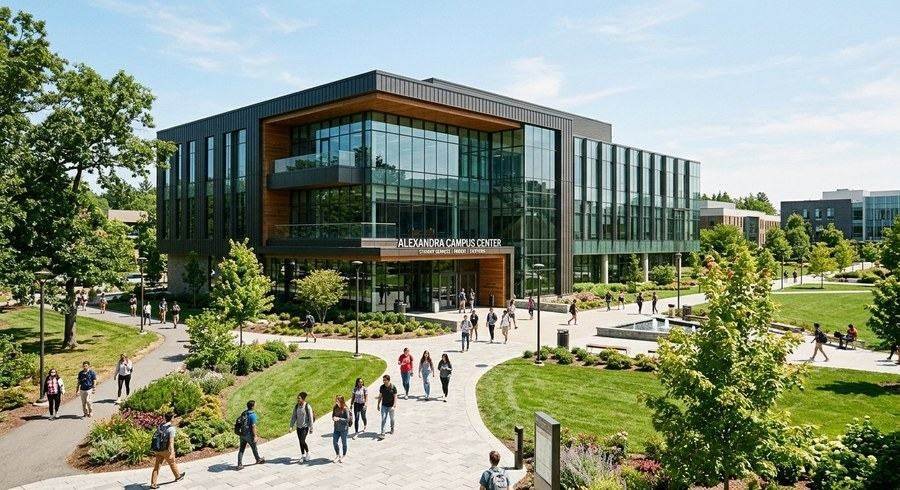 Institutional campus building